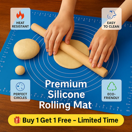 ✨ Perfect Rotis, Zero Mess – Silicone Rolling Mat 🍞 | Buy 1 Get 1 FREE