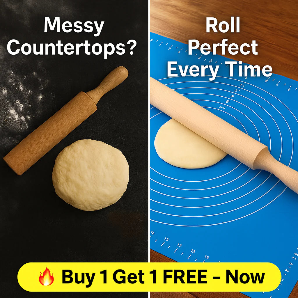 ✨ Perfect Rotis, Zero Mess – Silicone Rolling Mat 🍞 | Buy 1 Get 1 FREE