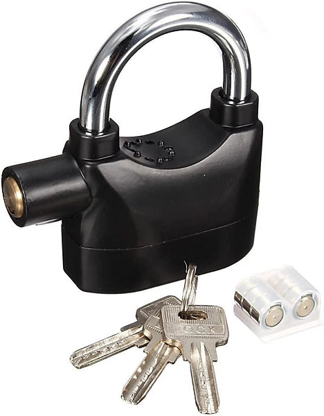 Anti-Theft Alarm Lock 🔒 Stainless Steel | Motion Sensor Padlock